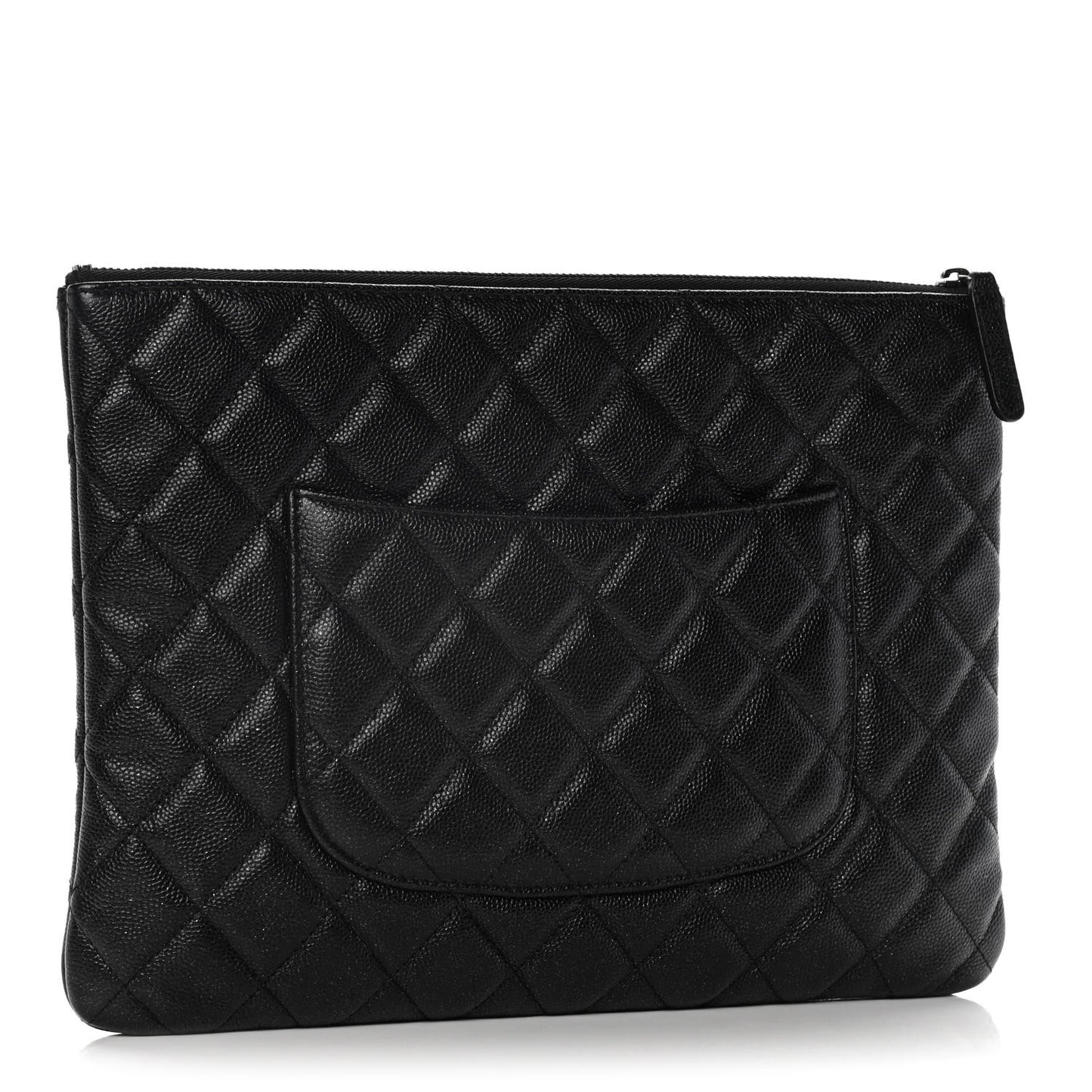 Caviar Quilted Medium Cosmetic Case Black
