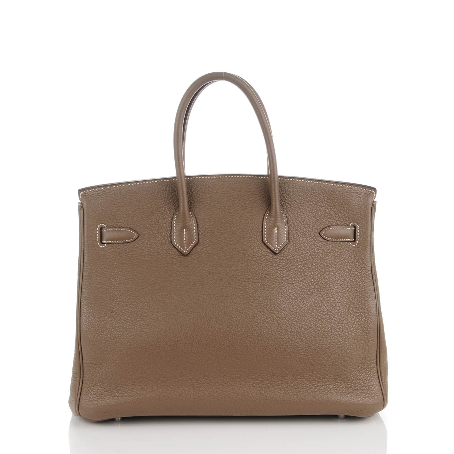 Hermes Taurillon Clemence Birkin 35 Etoupe 3 of 20