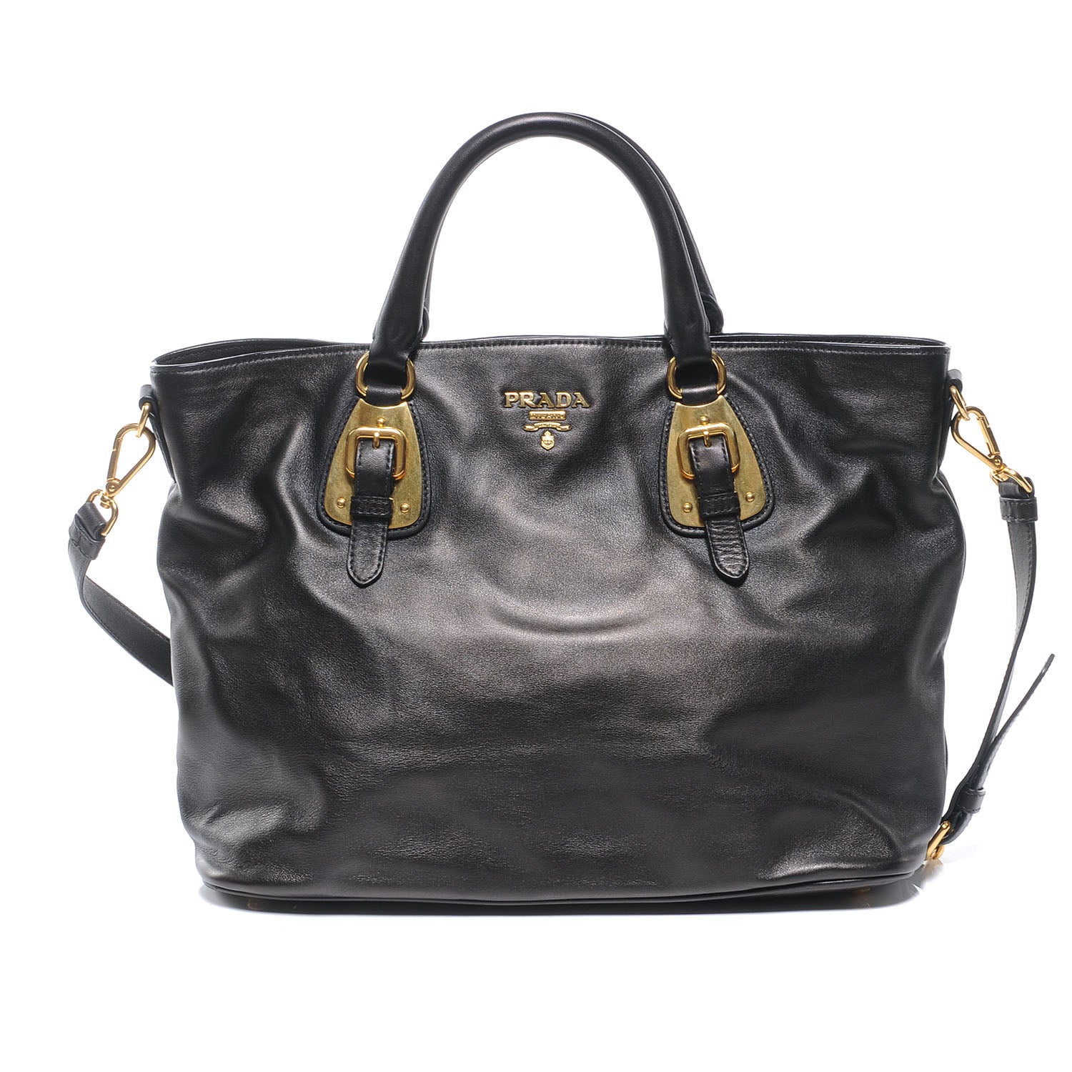 Prada Soft Calf Tote Nero Black 1 of 7