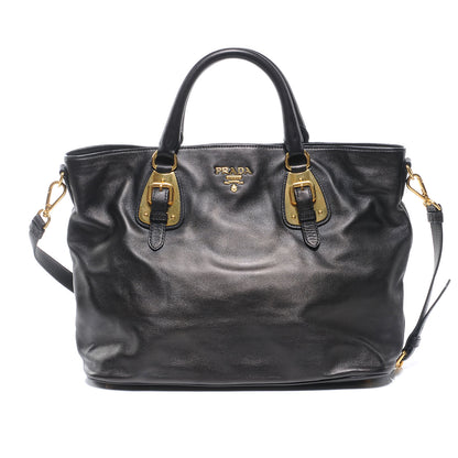 Prada Soft Calf Tote Nero Black 1 of 7