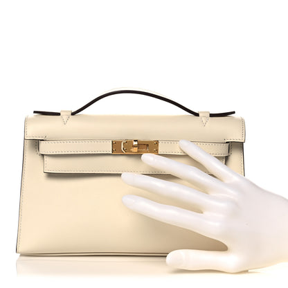 Hermes Swift Kelly Pochette Clutch Nata 2 of 28