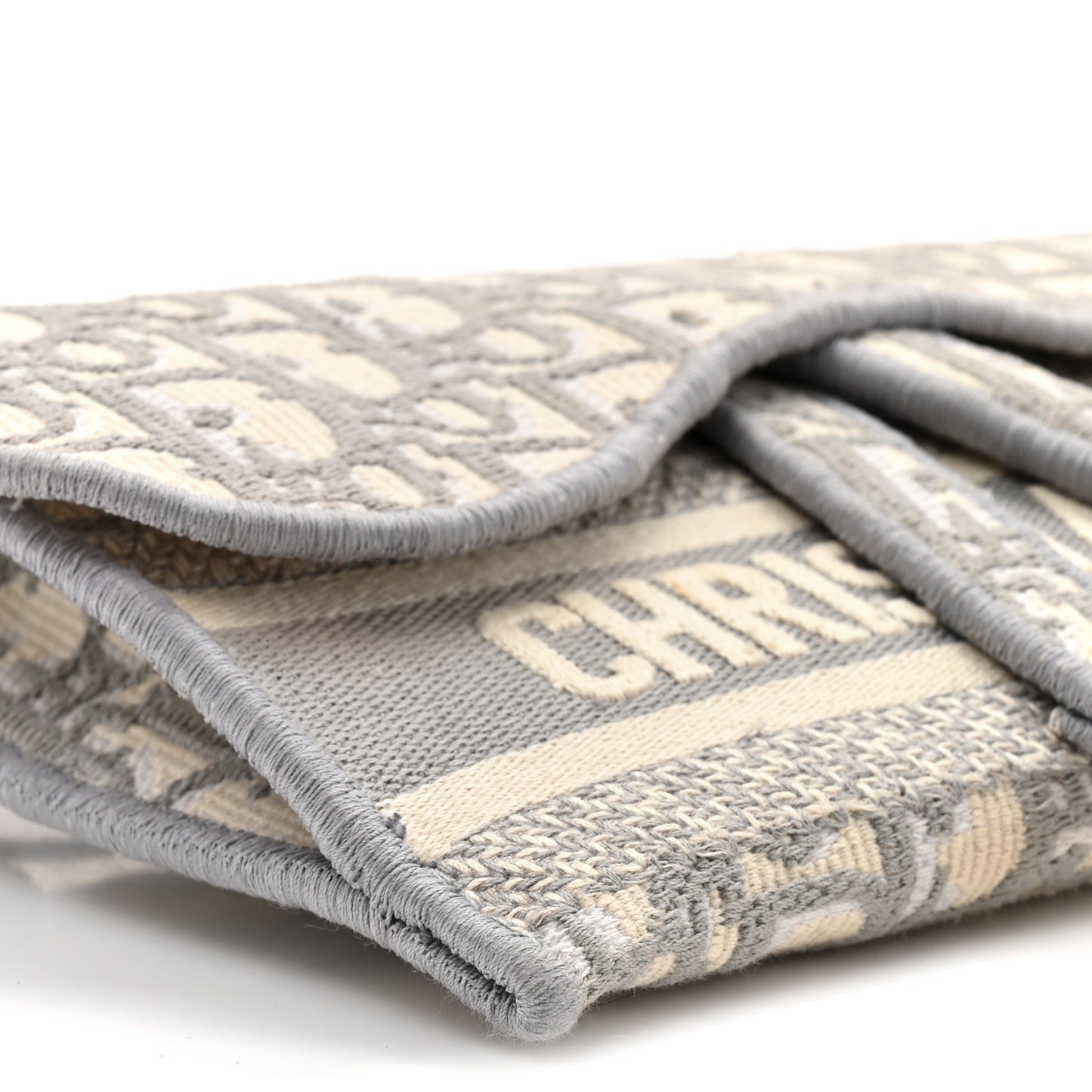 Oblique Slim Saddle Pouch Grey