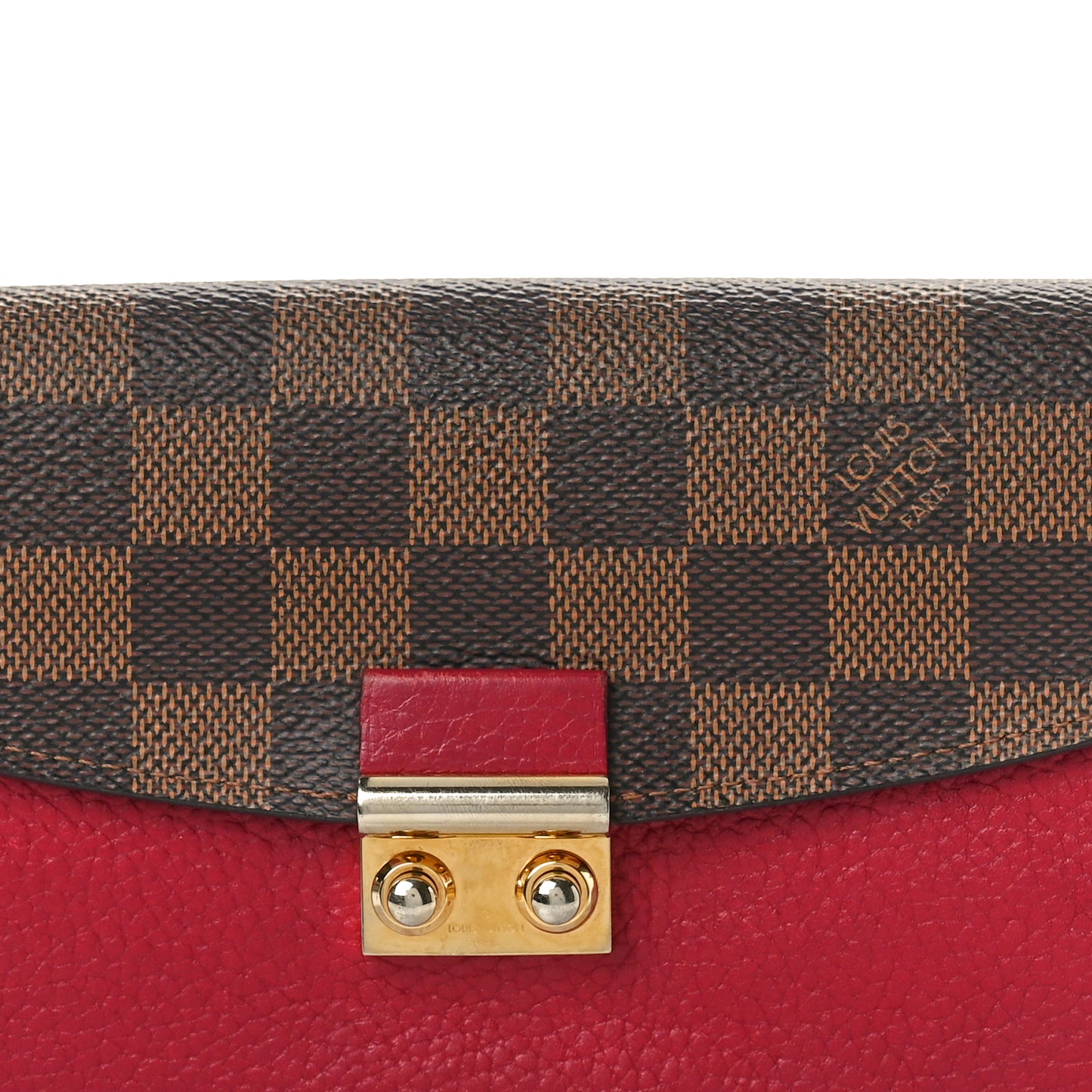 Damier Ebene Croisette Wallet Lie De Vin