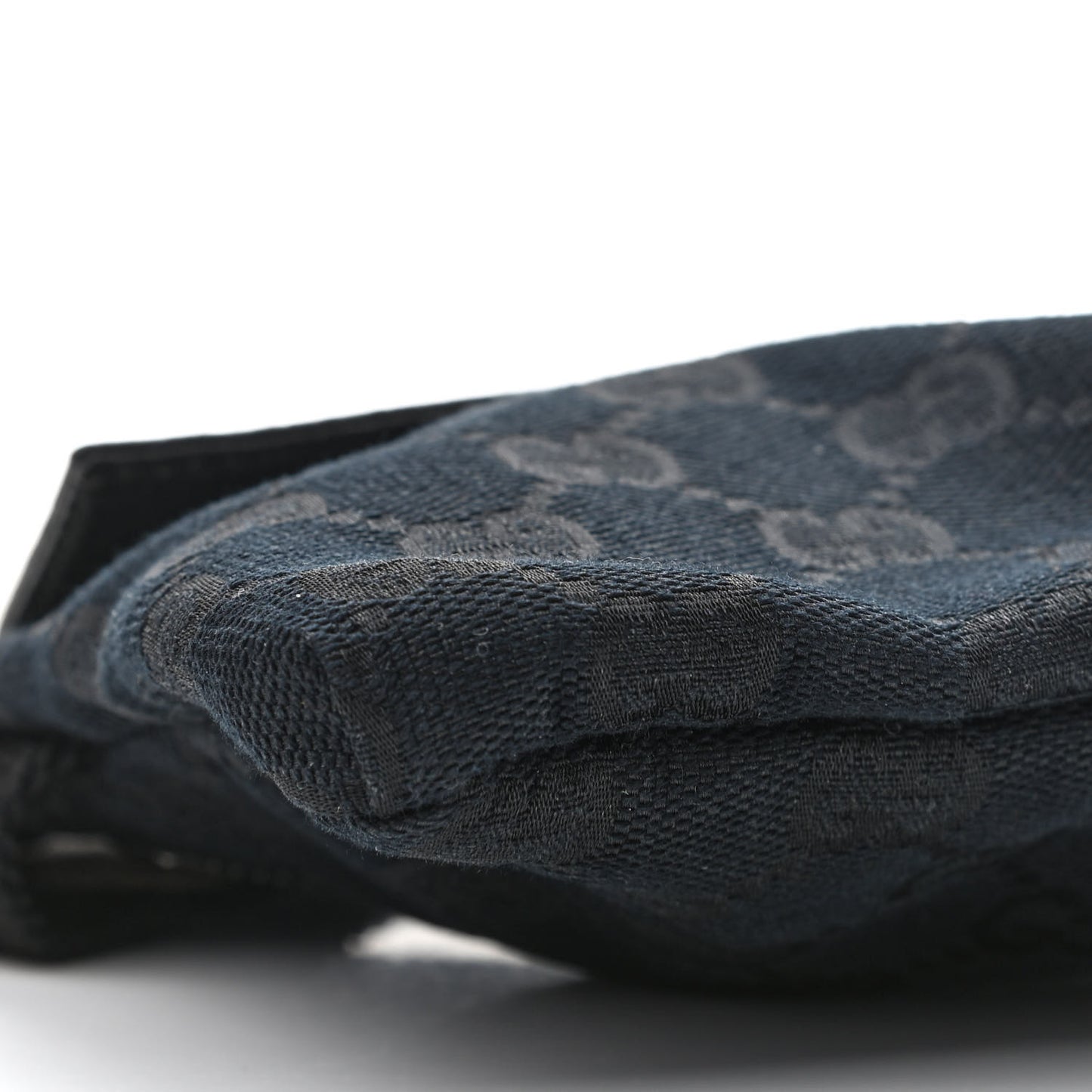 GG Monogram Double Pocket Belt Bag Black