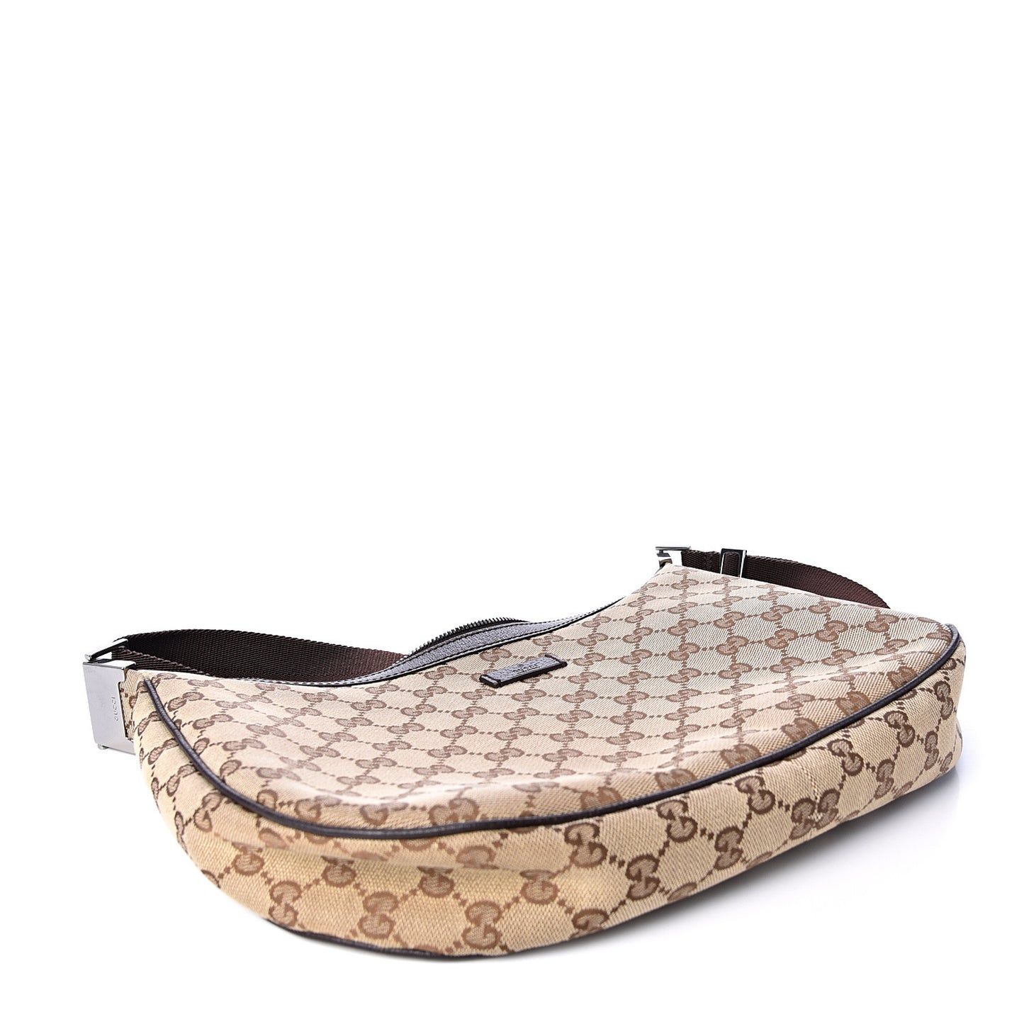 Monogram Medium Half Moon Hobo Dark Brown