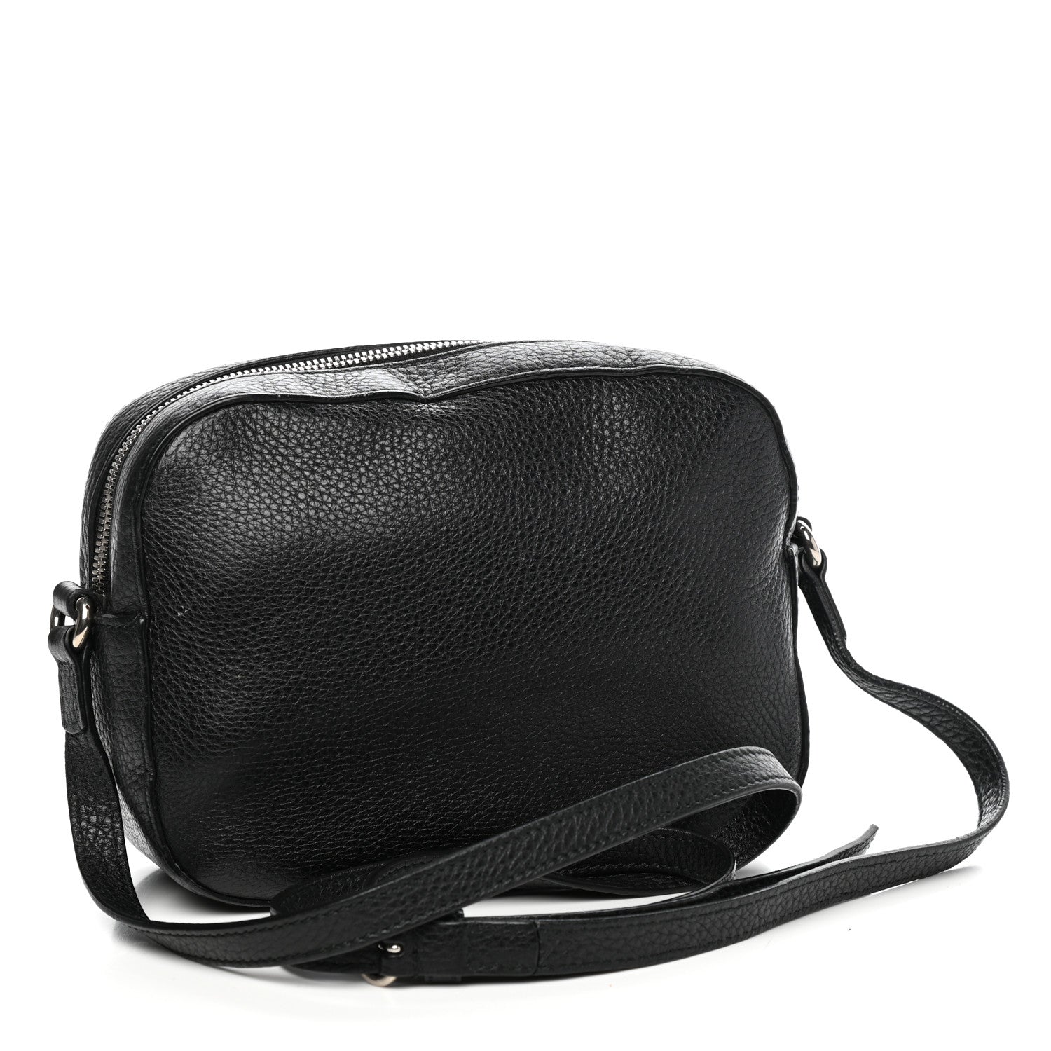 Gucci Pebbled Calfskin Studded Small Soho Disco Bag Black 3 of 10