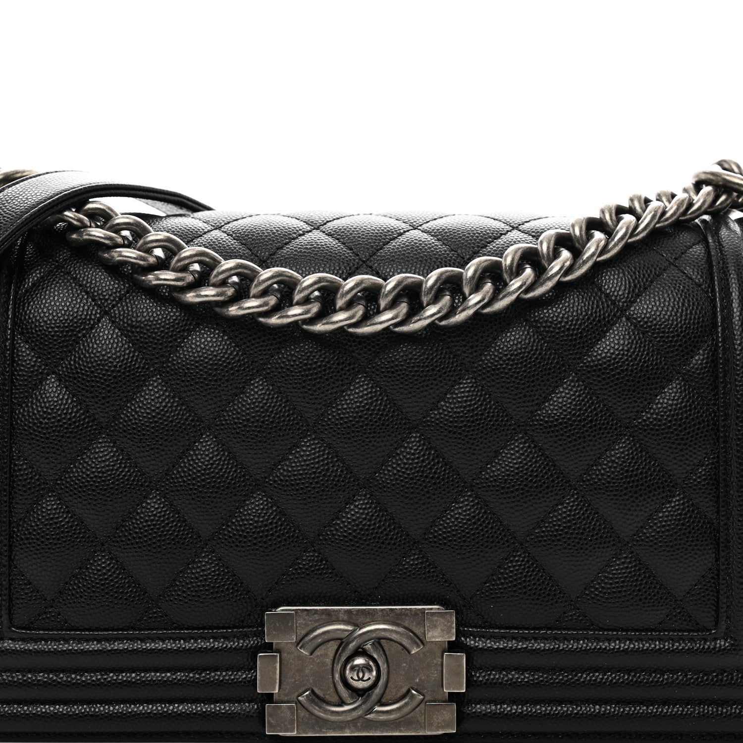 Chanel Caviar Quilted Medium Boy Flap Black 5 of 10