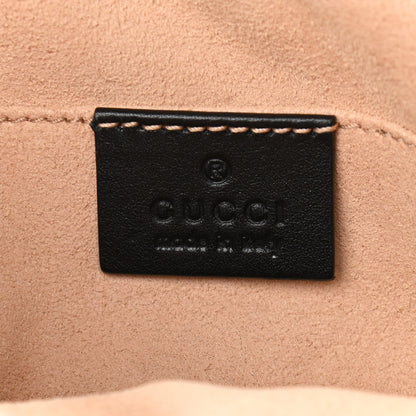 Gucci Calfskin Matelasse GG Marmont Belt Bag 85 34 Black 6 of 9