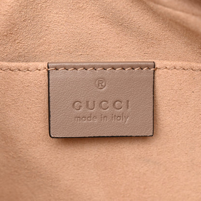 Gucci Calfskin Matelasse Small GG Marmont Chain Shoulder Bag Porcelain Rose 6 of 10