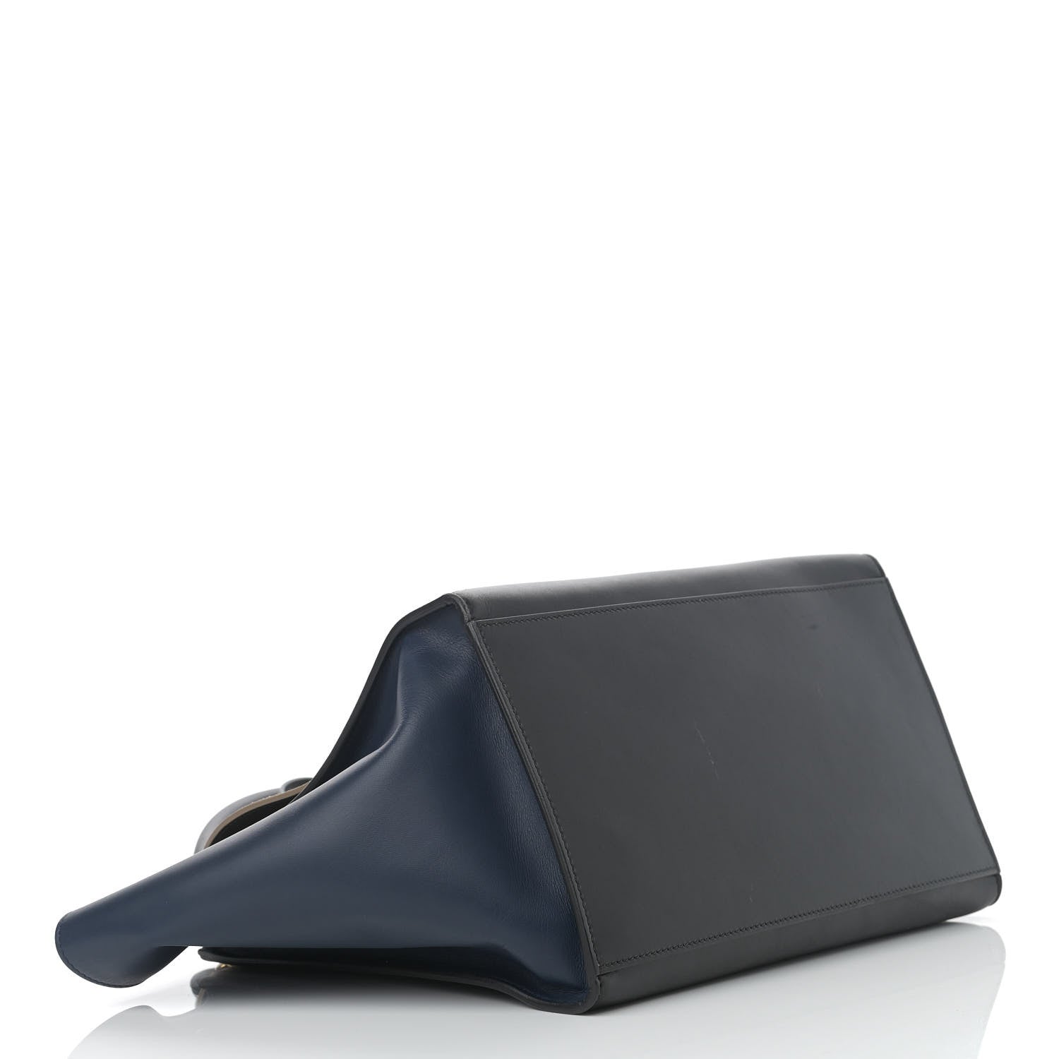 Celine Calfskin Suede Medium Tri-Color Trapeze Grey 4 of 13