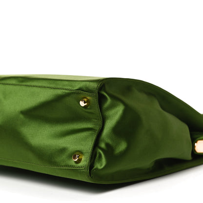 Prada Satin Framed Bag Green 10 of 10