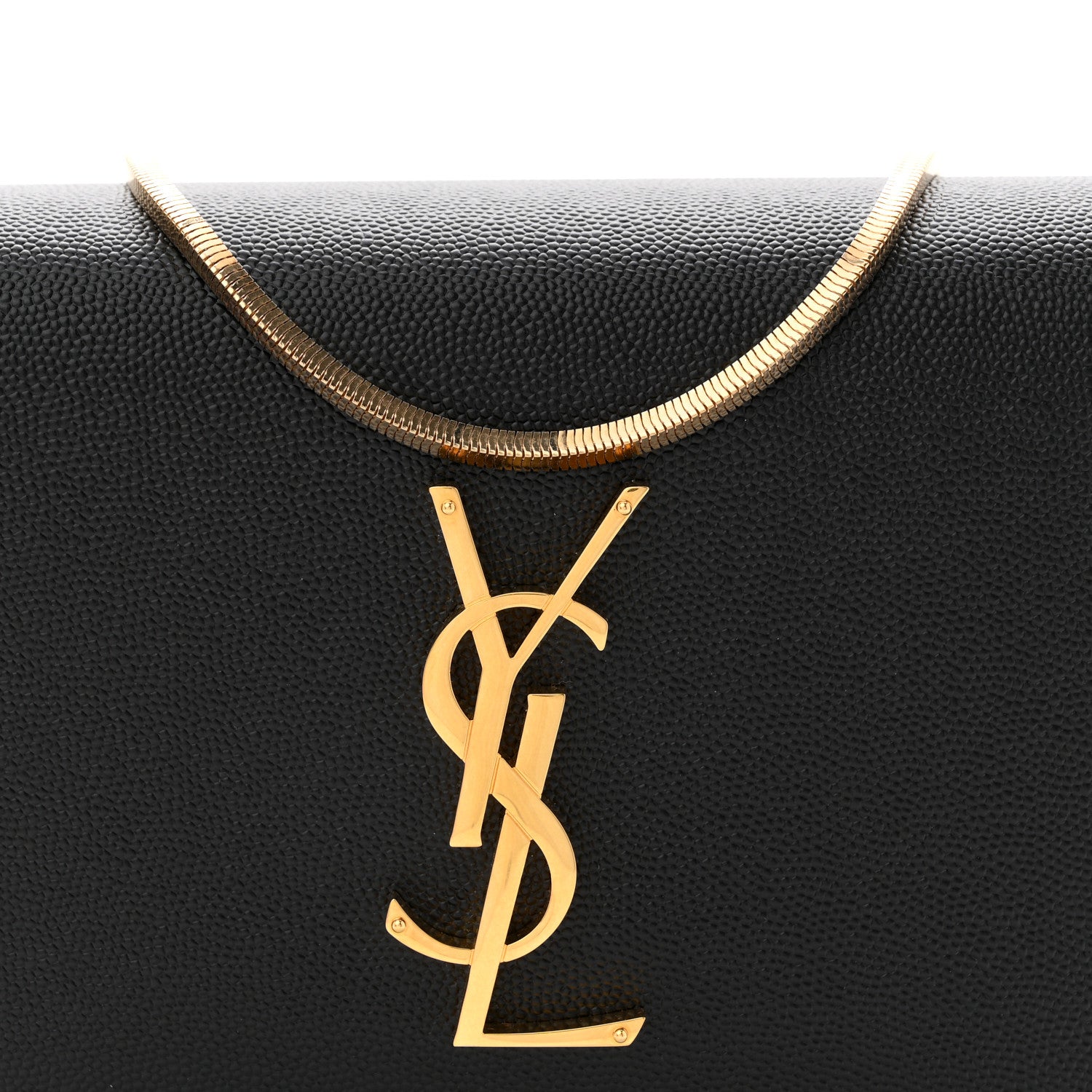 Saint Laurent Grain De Poudre Monogram Small Kate Slide Chain Crossbody Box Bag Black 8 of 10