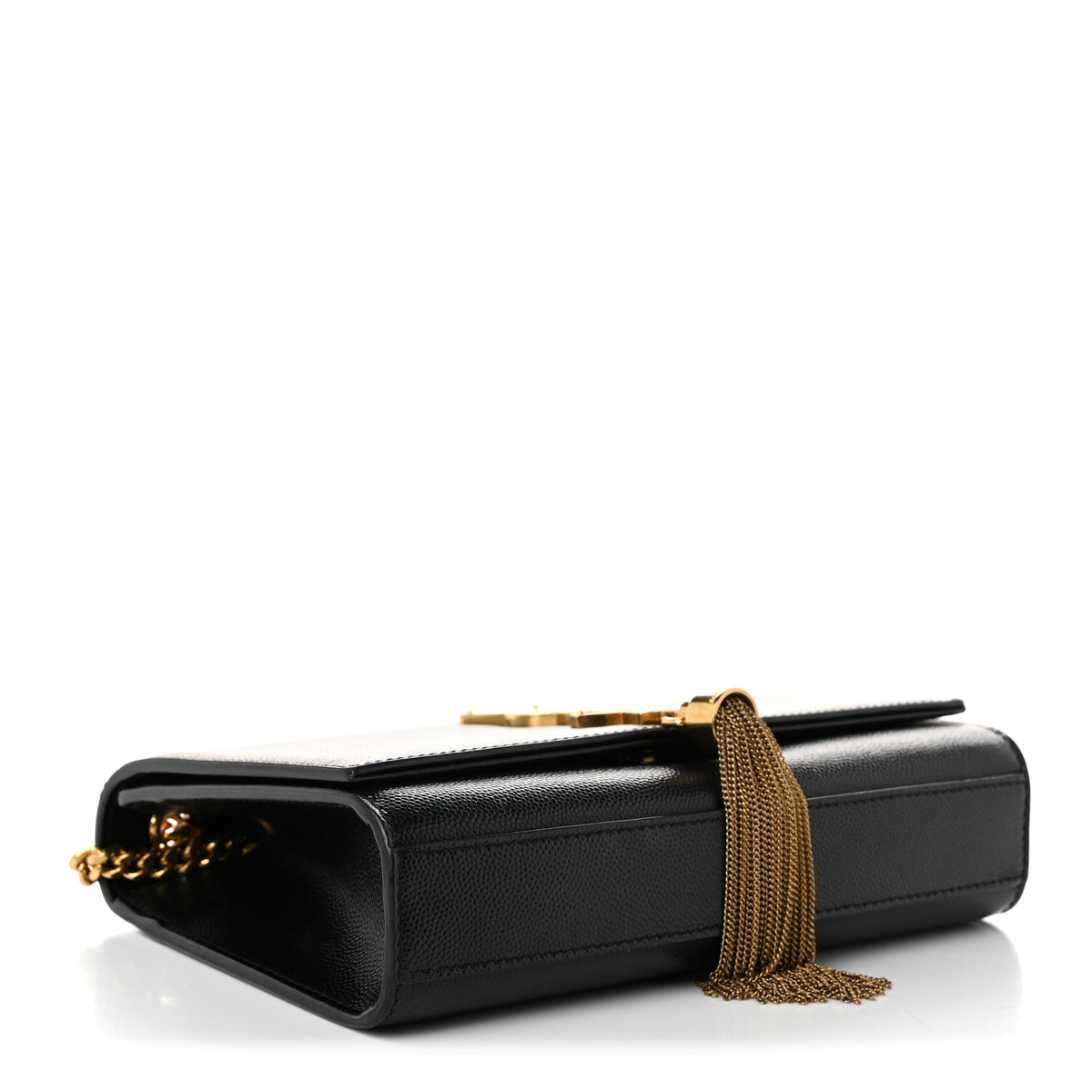 Saint Laurent Grain De Poudre Small Classic Monogram Kate Tassel Satchel Black 4 of 11