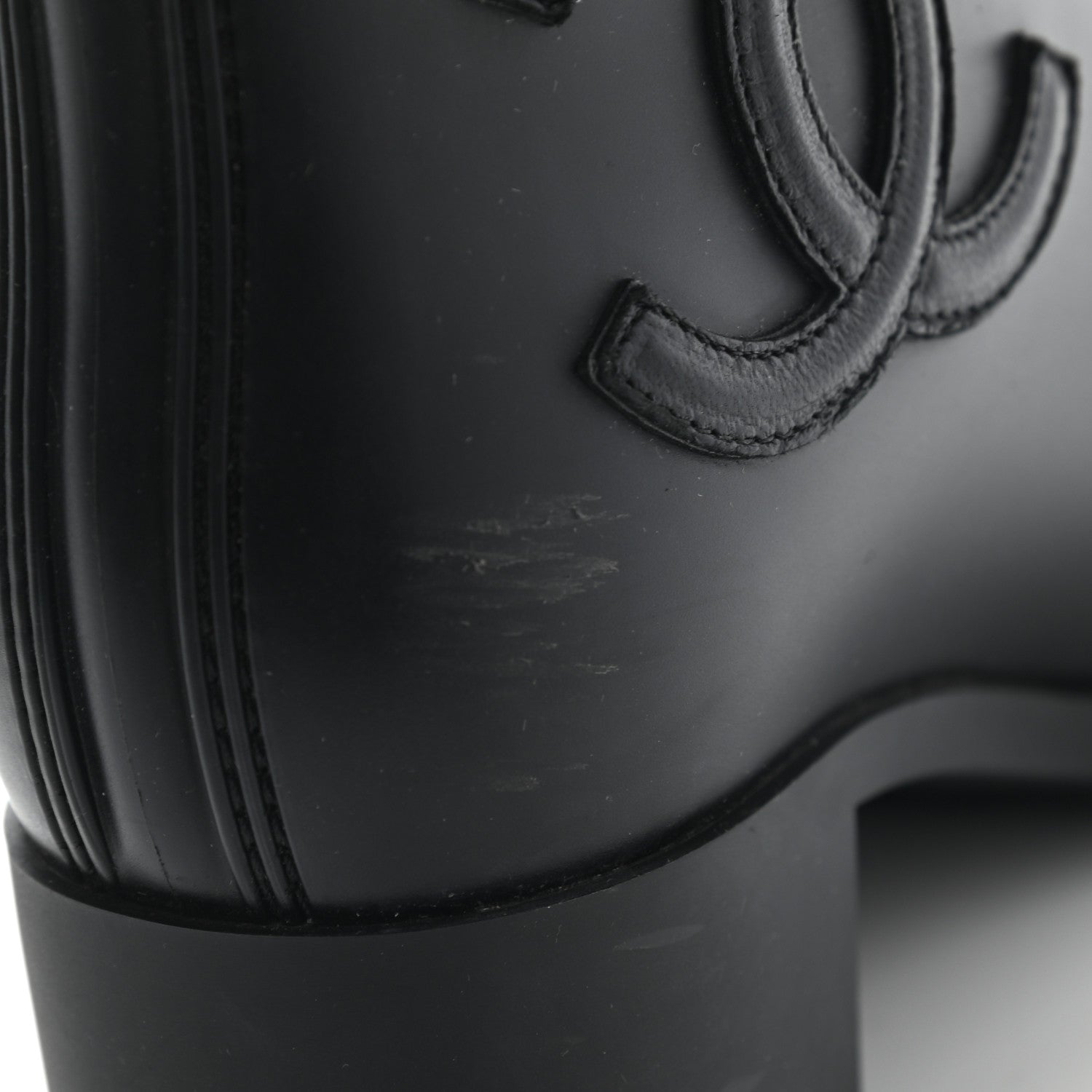 Chanel PVC CC Short Boots 36 Black 9 of 9
