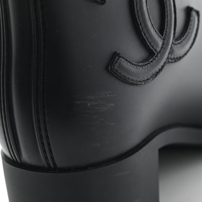 Chanel PVC CC Short Boots 36 Black 9 of 9