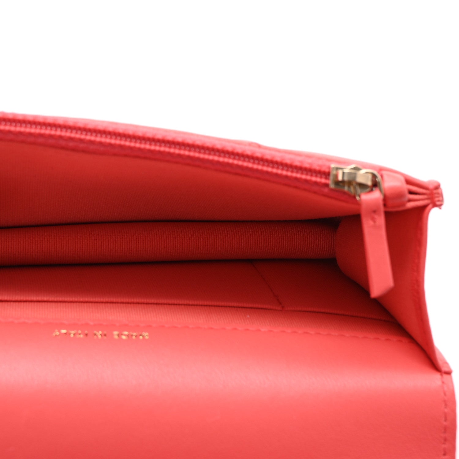 Chanel Lambskin Quilted Chanel 19 Flap Phone Holder With Chain Coral 5 of 11