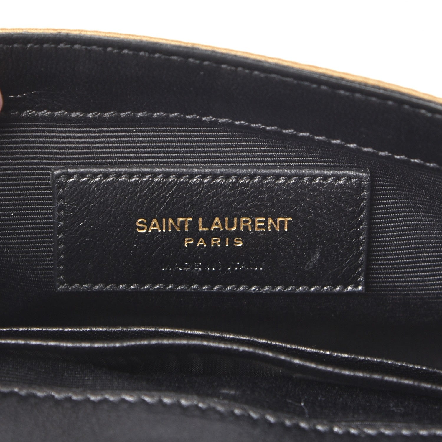 Saint Laurent Sequin Calfskin Classic Monogram Baby Crossbody Gold 6 of 8