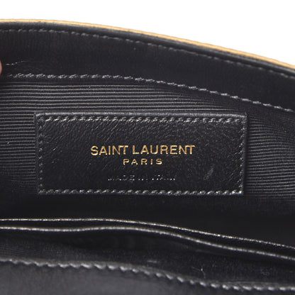 Saint Laurent Sequin Calfskin Classic Monogram Baby Crossbody Gold 6 of 8