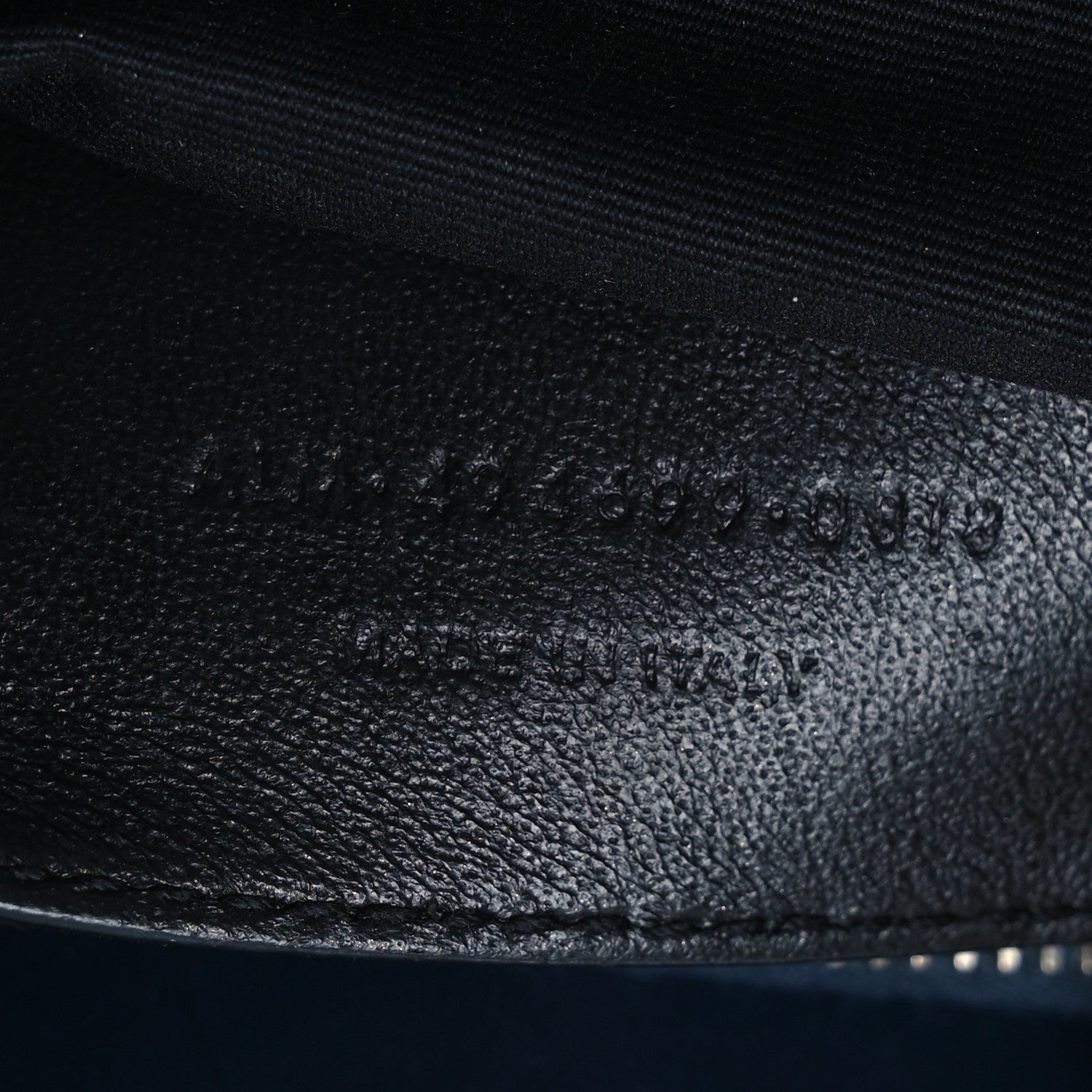 Saint Laurent Calfskin Y Quilted Monogram Small Loulou Chain Satchel Navy 9 of 18