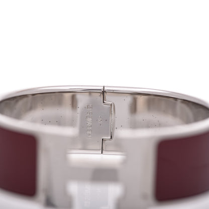 Hermes Enamel Wide Clic Clac H Bracelet PM Moka 3 of 5