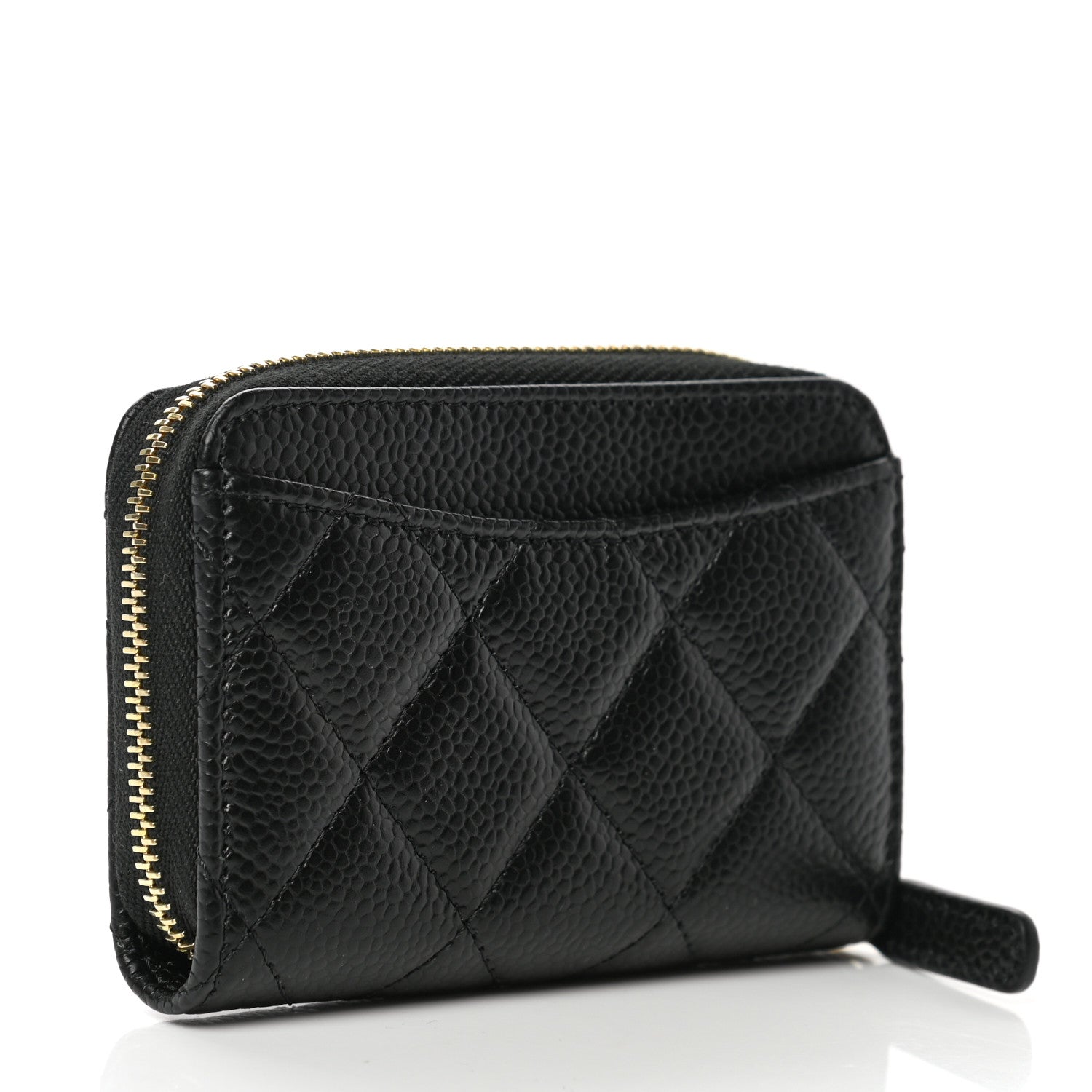 Chanel Caviar Quilted Classic Zipped Coin Purse Black 3 of 8