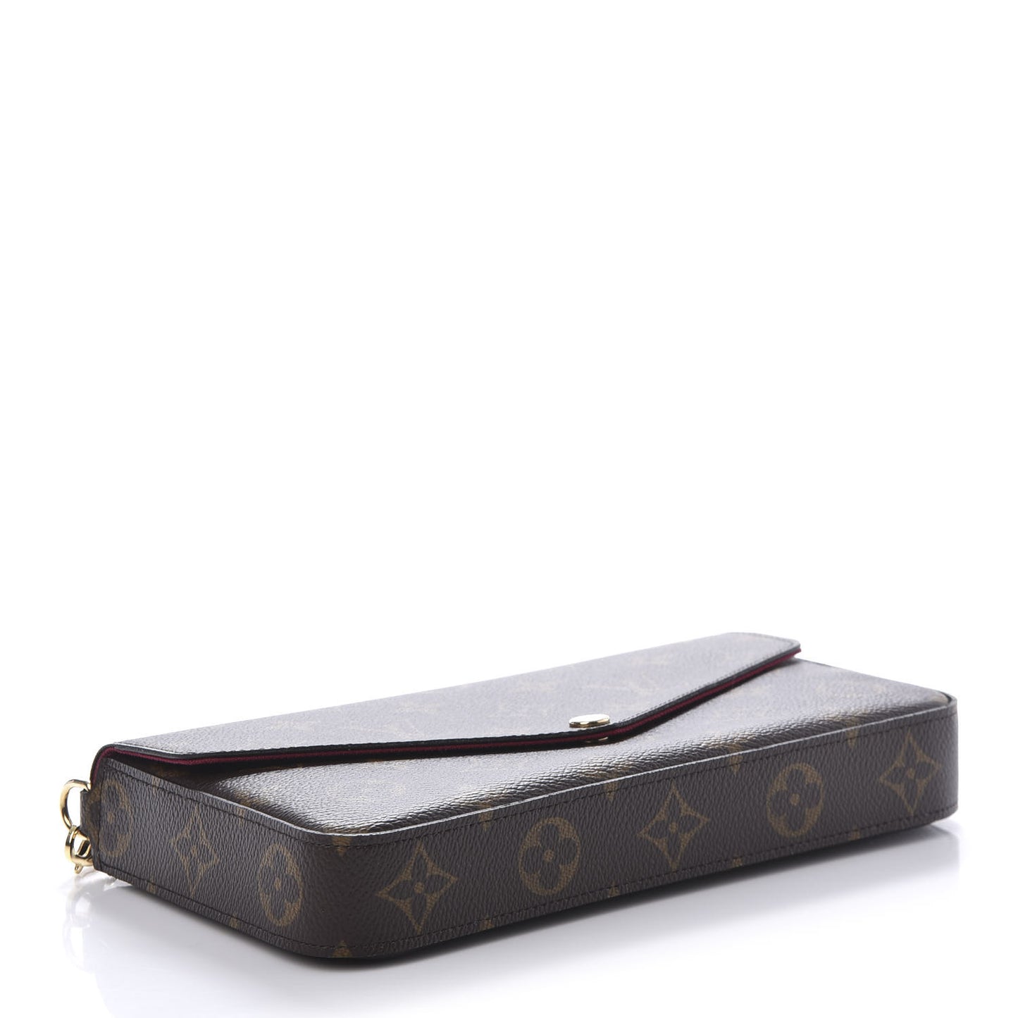 Monogram Pochette Felicie Chain Wallet Fuchsia