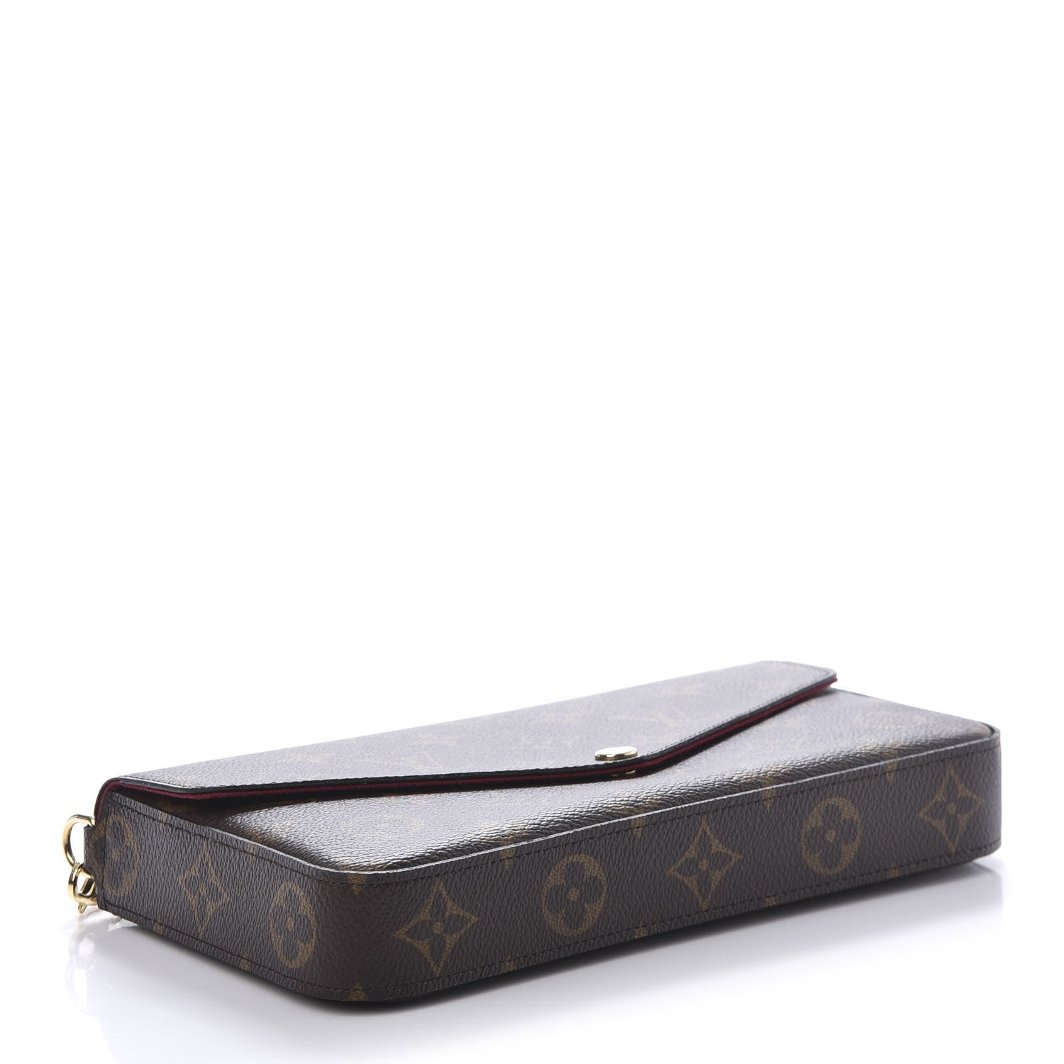 Louis Vuitton Monogram Pochette Felicie Chain Wallet Fuchsia 4 of 11