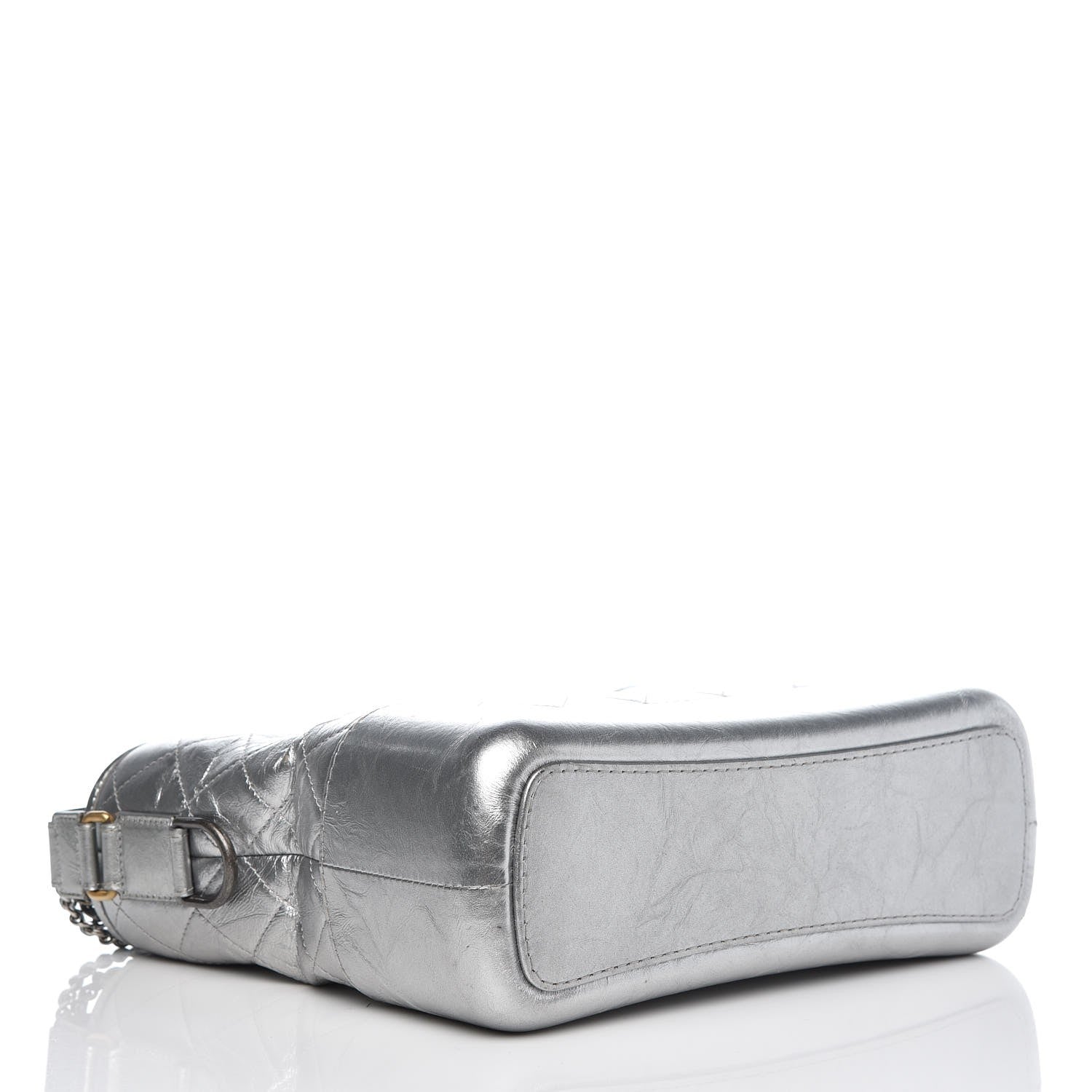 Chanel Metallic Aged Calfskin Quilted Medium Gabrielle Silver 4 of 13
