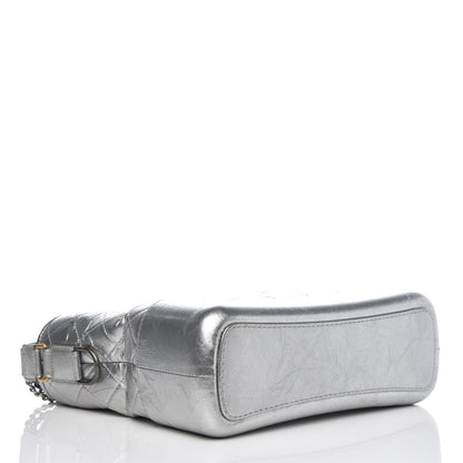 Chanel Metallic Aged Calfskin Quilted Medium Gabrielle Silver 4 of 13