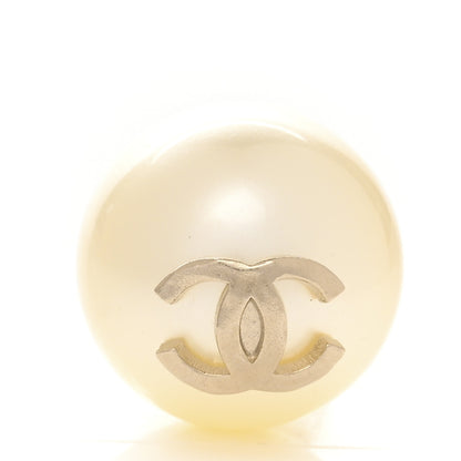 Chanel Pearl CC Chain Drop Earrings Gold 4 of 4