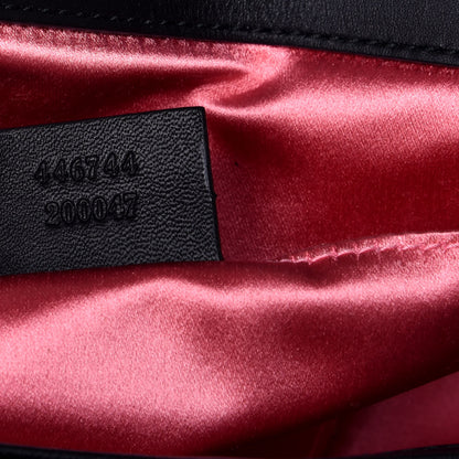 Gucci Velvet Matelasse Mini GG Marmont Shoulder Bag Black 6 of 8