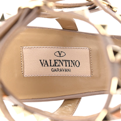 Valentino Garavani Patent Nappa Rockstud Ankle Strap 65mm Pumps 37 Rubin Poudre 7 of 8