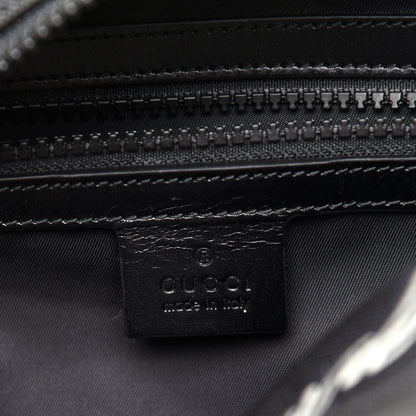 Gucci Techno Canvas Web L'Aveugle Par Amour Embroidered Belt Bag Black 8 of 11