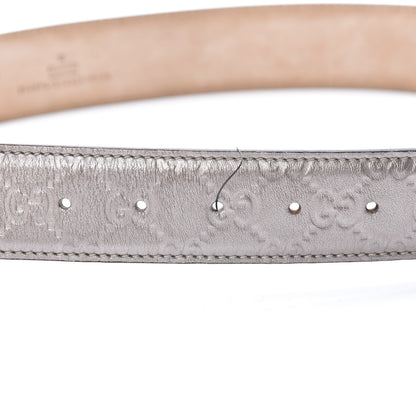 Gucci Guccissima Interlocking G Belt 90 36 Mauve 4 of 5