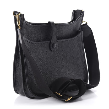Hermes Taurillon Clemence Evelyne III PM Black 3 of 10