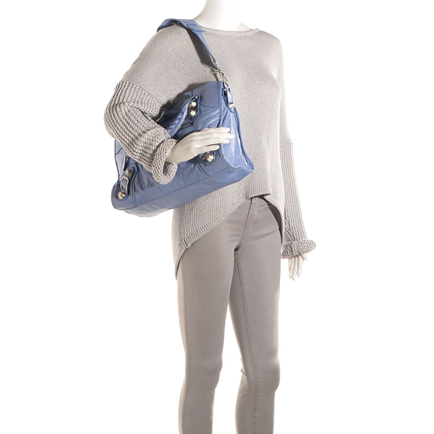 Balenciaga Agneau Giant 21 Silver Hardware City Nuage 2 of 11