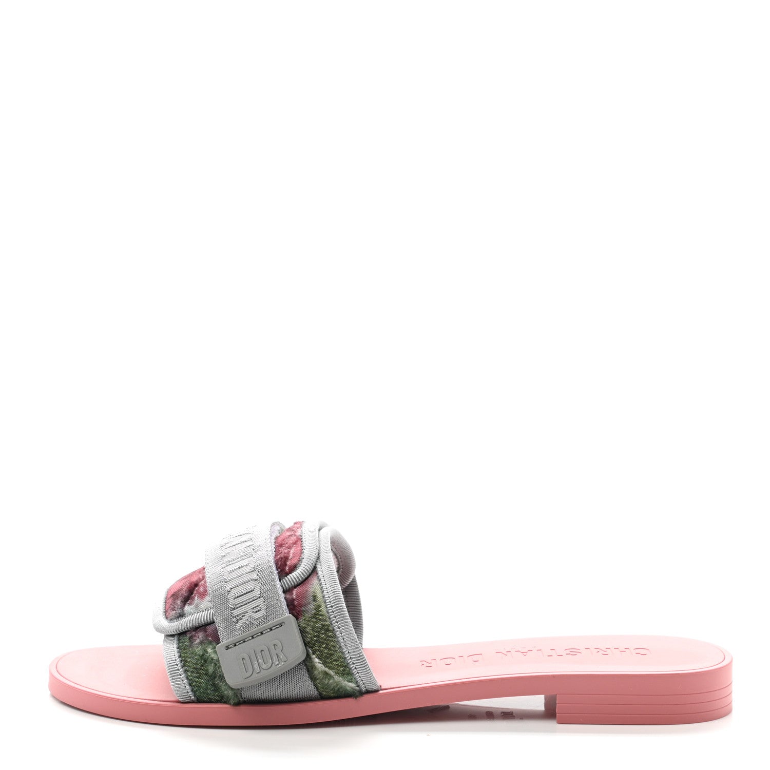 Christian Dior Canvas Nylon Camouflage Dio(r)evolution Mule Slide Sandals 38 Willow Green 1 of 9