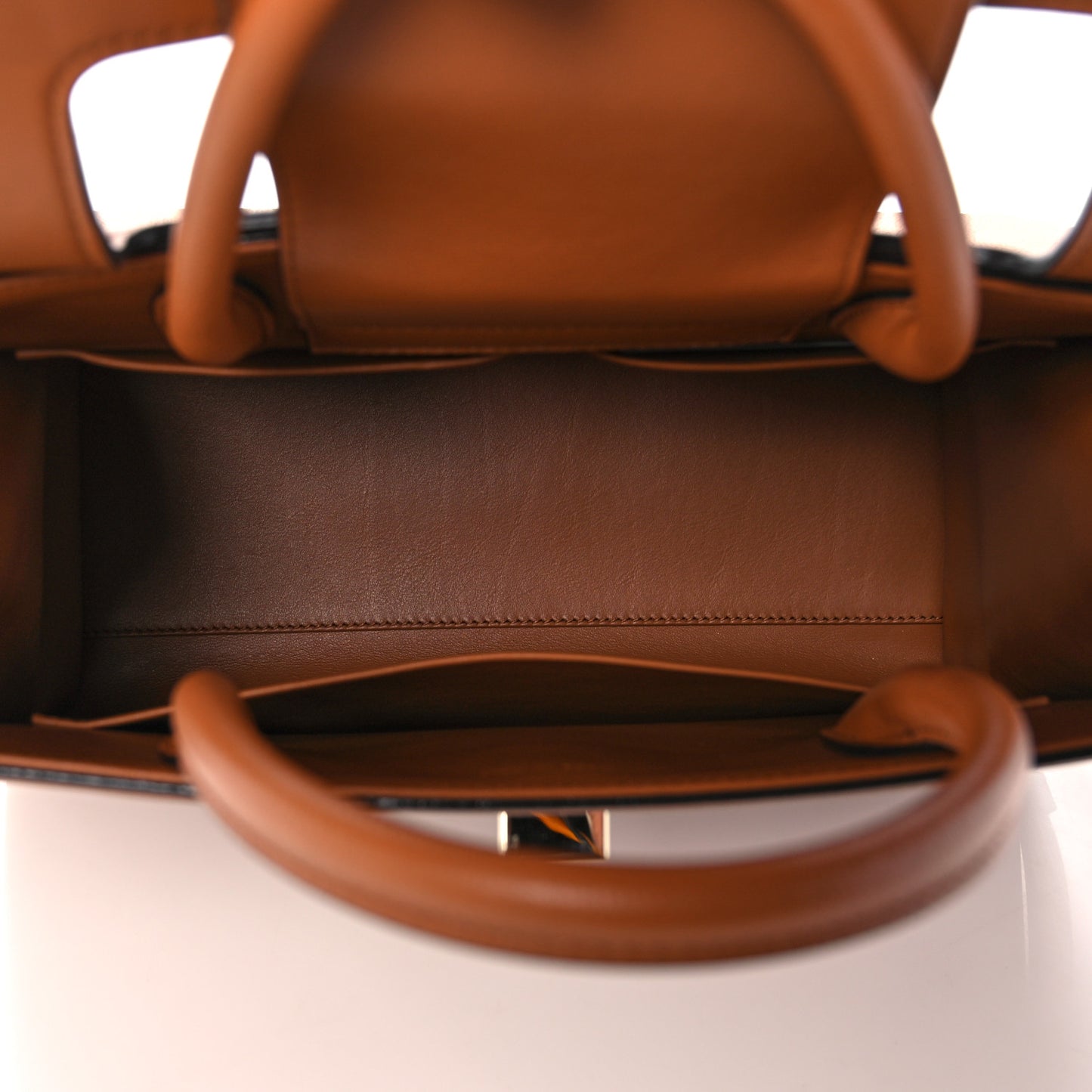 Smooth Calfskin Medium Diorever Flap Brown
