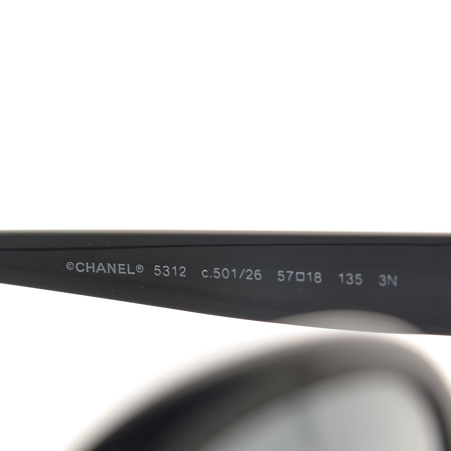 Chanel Signature Oval Sunglasses 5312 Black 5 of 8