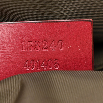 Gucci GG Monogram Web Medium Collapsable Carry On Duffle Beige Red 7 of 13