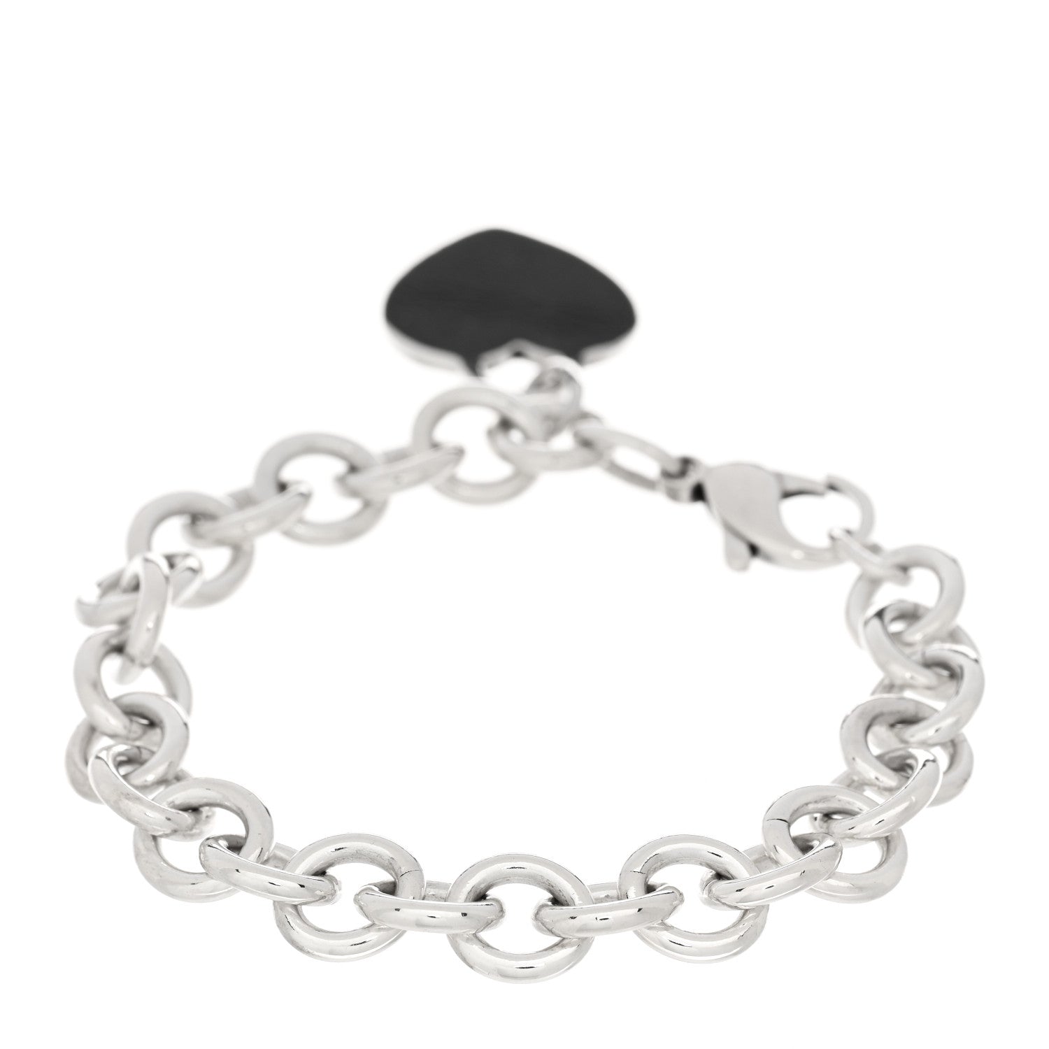 Tiffany Sterling Silver Heart Tag Charm Bracelet 2 of 3