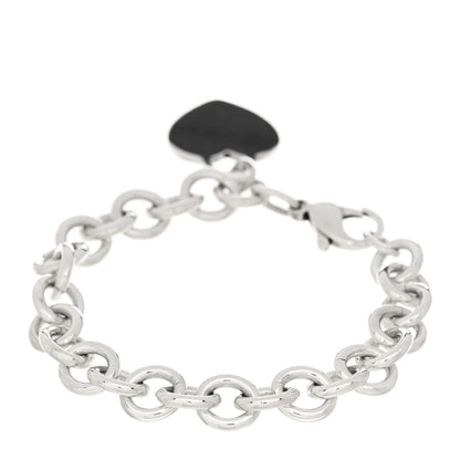 Tiffany Sterling Silver Heart Tag Charm Bracelet 2 of 3