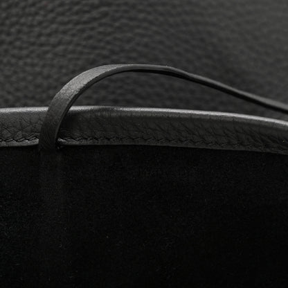 The Row Grained Calfskin Medium N/S Hook Tote Black 6 of 9