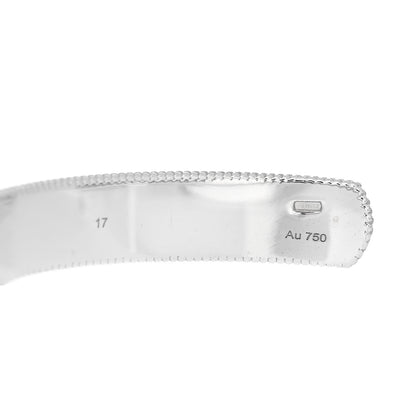 Gucci 18K White Gold Enamel Icon Blooms Cuff Bracelet 4 of 5