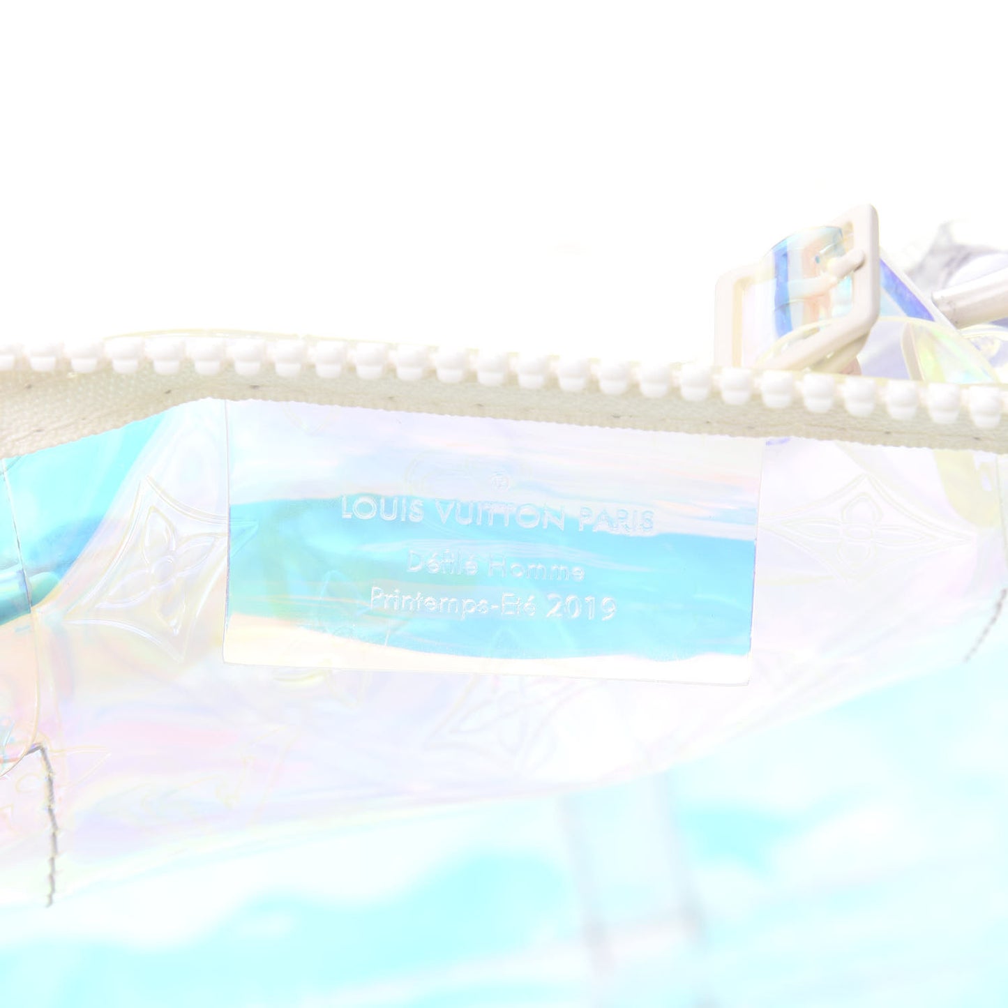 PVC Monogram Keepall Bandouliere 50 Iridescent Prism