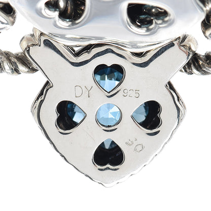 David Yurman Sterling Silver Blue Topaz Renaissance Cross Enhancer Pendant 3 of 3
