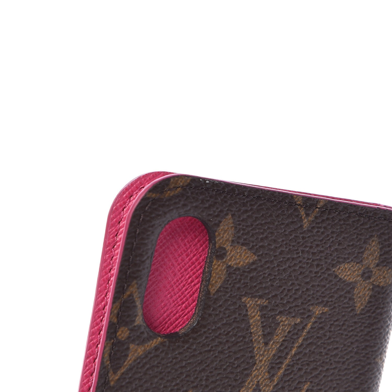 Louis Vuitton Monogram iPhone X Folio Case Rose Pop 10 of 12