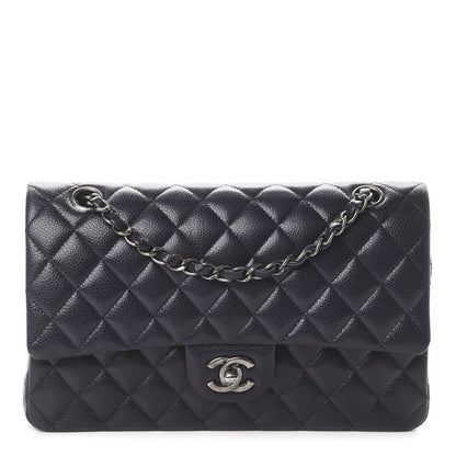 Chanel Caviar Quilted Medium Double Flap Navy 1 of 8