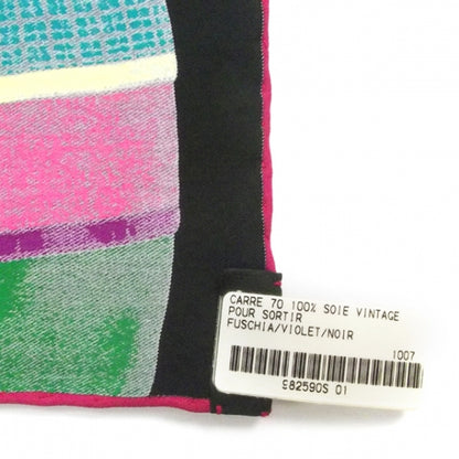 Hermes Silk Pour Sortir Scarf 70 Fuchsia 6 of 7