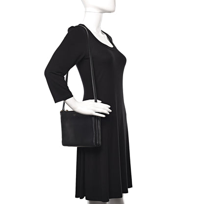 Celine Lambskin Large Trio Crossbody Bag Black 2 of 14